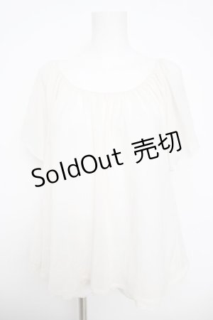 画像: axes femme / backリボンシフォントップス M 生成り Y-26-03-30-012-AX-TO-SZ-ZY