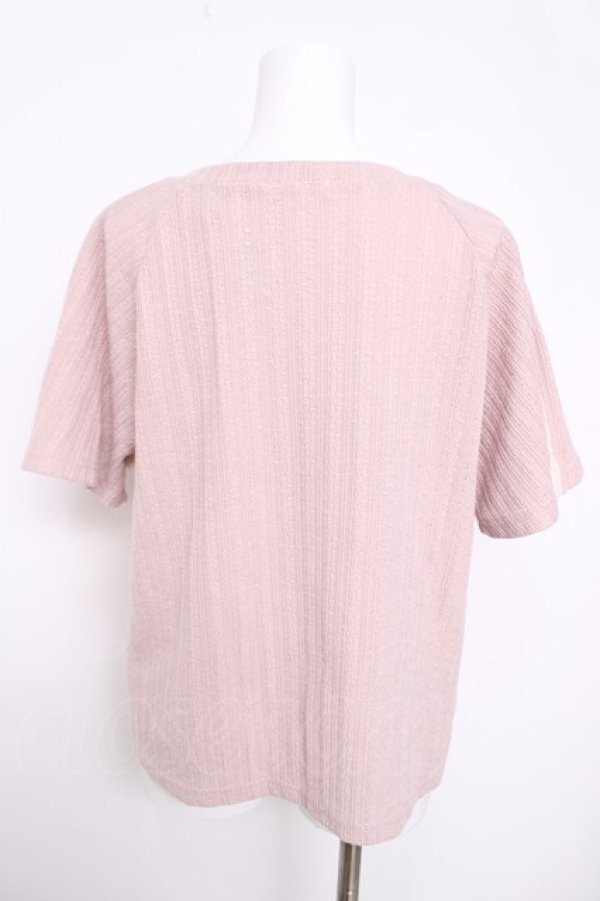 画像2: axes femme / レースアッププルオーバー F 淡ピンク Y-26-03-30-021-AX-TO-SZ-ZY (2)