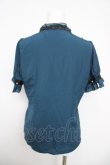 画像2: axes femme / スタンド襟レースブラウス M Bグリーン Y-26-03-30-025-AX-BL-SZ-ZY (2)