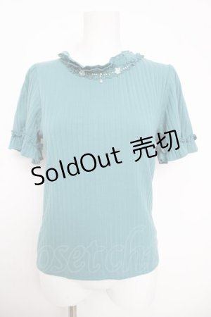 画像: axes femme / 吸水速乾プチスタンドリブプルオーバー F グリーン Y-26-03-30-026-AX-TO-SZ-ZY