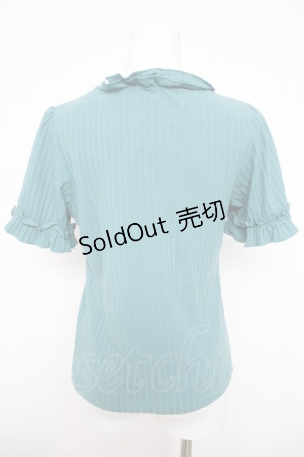 画像2: axes femme / 吸水速乾プチスタンドリブプルオーバー F グリーン Y-26-03-30-026-AX-TO-SZ-ZY (2)