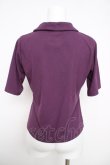 画像2: axes femme / 刺繍入ダブルジップトップス  パープル Y-26-03-30-029-AX-TO-SZ-ZY (2)