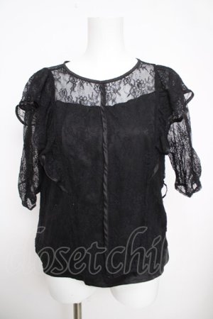 画像: axes femme / 総レーストップス M 黒 Y-26-03-30-038-AX-TO-SZ-ZY