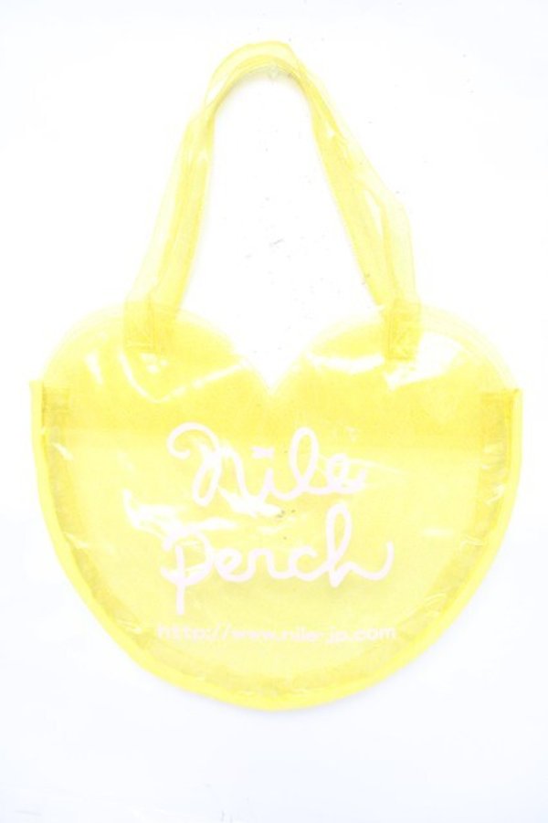 画像1: Nile Perch / ラメクリア ハートバッグ  イエロー Y-26-04-01-053-LO-BG-SZ-ZY (1)