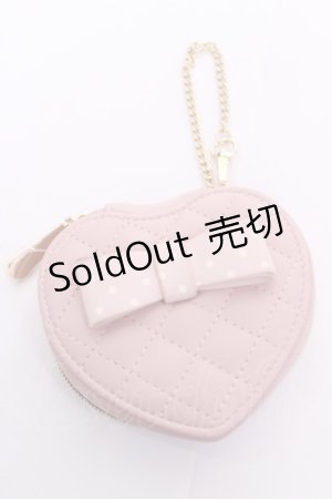 画像: m petit by misako / ハートポーチチャーム  中桃 Y-26-04-01-011-LO-ZA-SZ-ZY