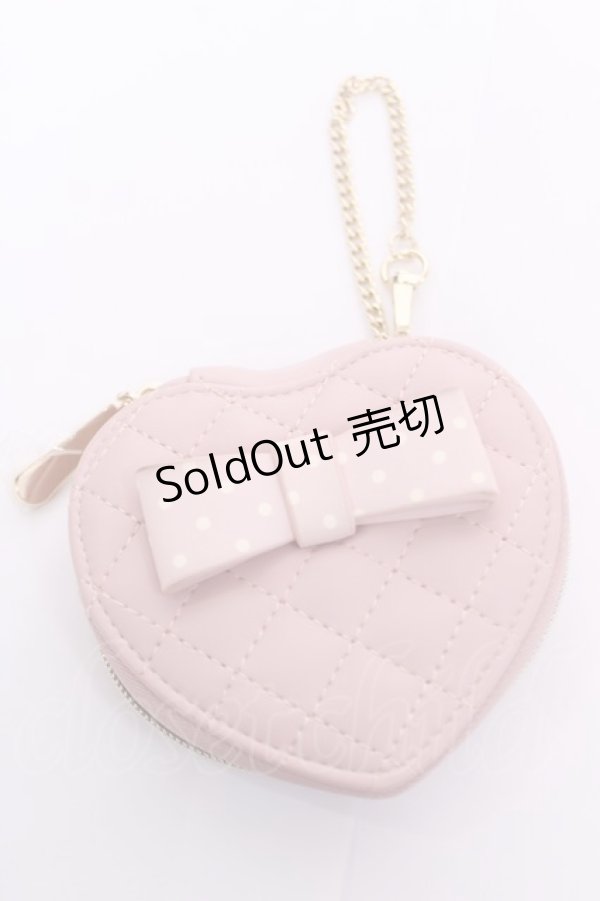 画像1: m petit by misako / ハートポーチチャーム  中桃 Y-26-04-01-011-LO-ZA-SZ-ZY (1)