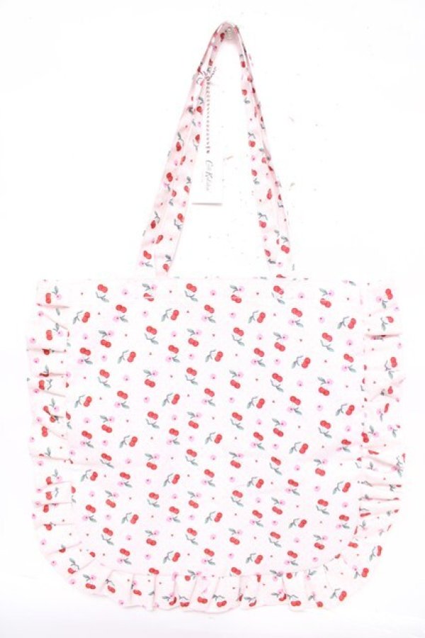 画像2: Cath Kidston / フリルトートバッグ  アイボリー Y-26-04-01-055-LO-BG-SZ-ZY (2)