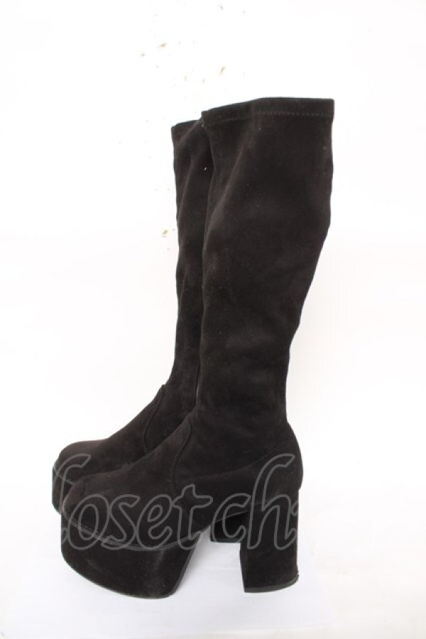 画像2: evelyn / オリジナル厚底ブーツ M 黒 Y-26-04-01-057-LO-SH-SZ-ZY (2)