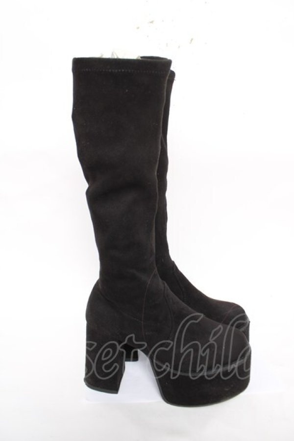 画像4: evelyn / オリジナル厚底ブーツ M 黒 Y-26-04-01-057-LO-SH-SZ-ZY (4)