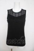 画像1: axes femme POETIQUE / レースビスチェ切替タンク M 黒 Y-26-04-01-059-AX-TO-SZ-ZY (1)