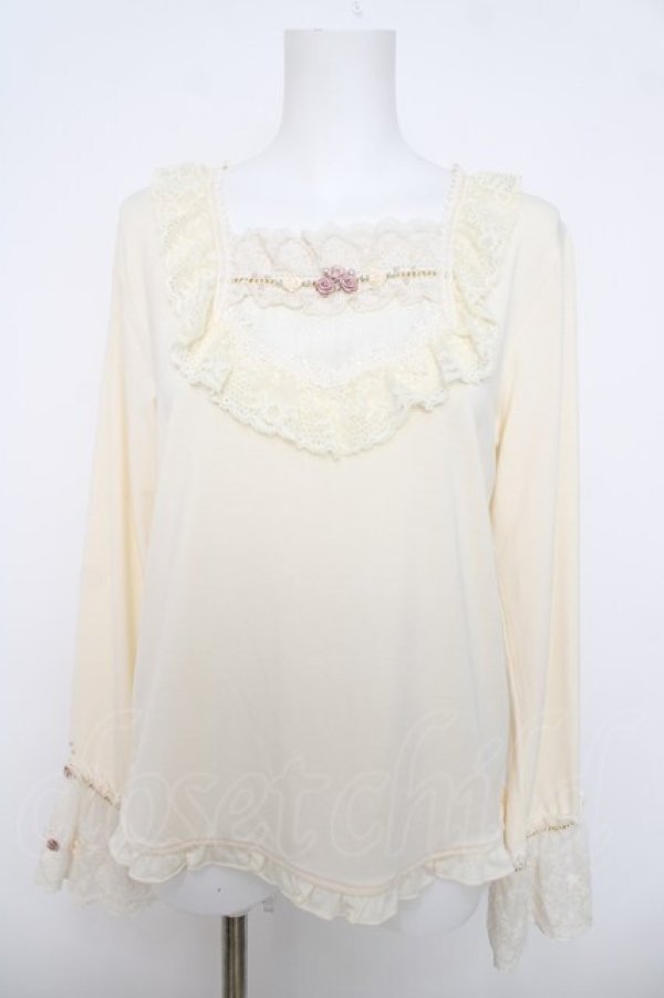 画像1: axes femme / 20th/ローズガーデンプルオーバー F 生成り Y-26-04-01-069-AX-TO-SZ-ZY (1)