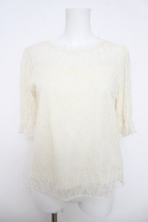 画像: axes femme / 総レースプルオーバー M 生成り Y-26-04-01-070-AX-TO-SZ-ZY