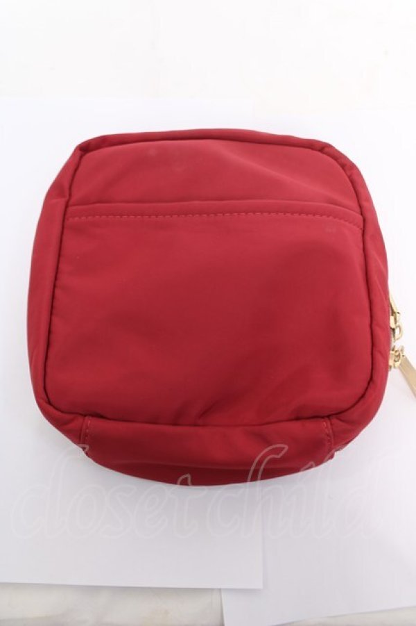 画像2: m petit by misako / リボンデザインポーチ  ワイン Y-26-04-01-012-LO-ZA-SZ-ZY (2)