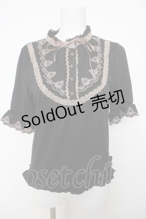 画像: axes femme / レイヤード風ブロッキングプルオーバー M 黒 Y-26-04-01-073-AX-TO-SZ-ZY