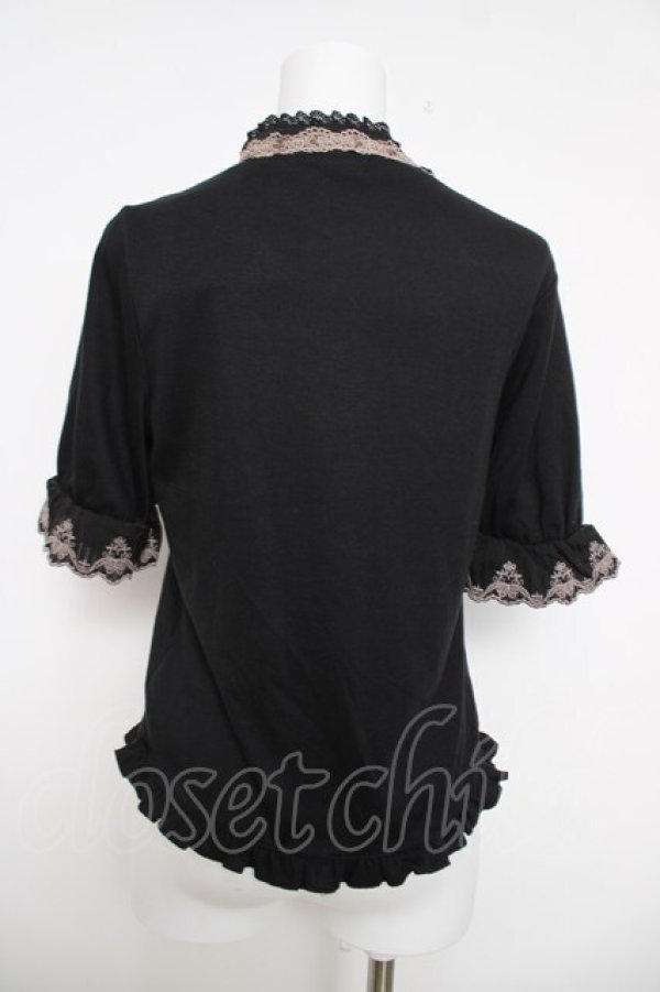 画像2: axes femme / レイヤード風ブロッキングプルオーバー M 黒 Y-26-04-01-073-AX-TO-SZ-ZY (2)