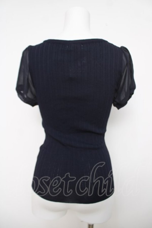 画像2: LODISPOTT / ビジュー付きトップス  紺 Y-26-04-01-076-LO-TO-SZ-ZY (2)