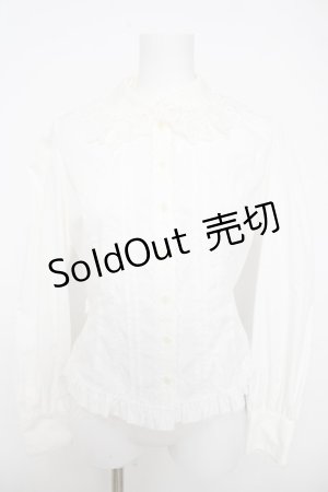 画像: Innocent World / ケミカルレース丸衿フ?ラウス  生成り Y-26-04-01-078-IW-BL-AS-ZY