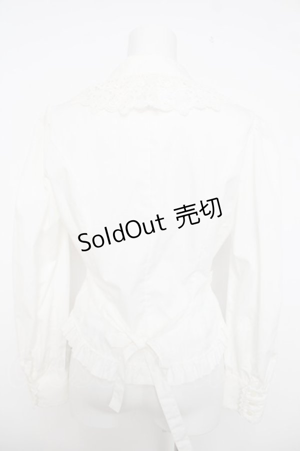 画像2: Innocent World / ケミカルレース丸衿フ?ラウス  生成り Y-26-04-01-078-IW-BL-AS-ZY (2)