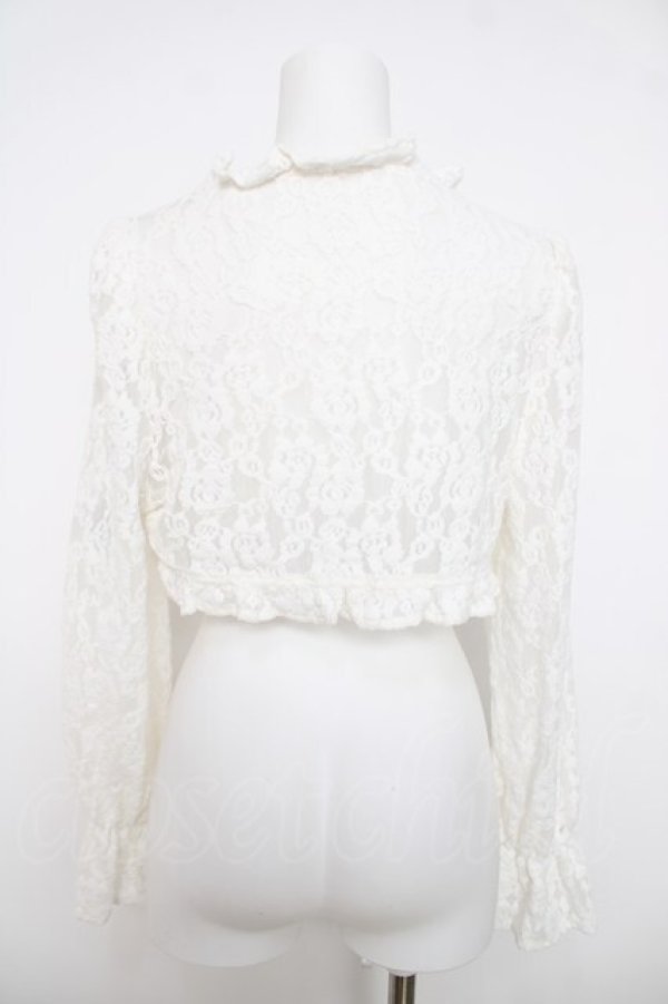 画像2: Ank Rouge / レースカーデ M 白 Y-26-04-01-079-CA-TO-SZ-ZY (2)