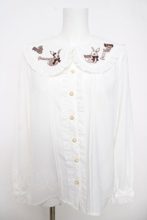 画像1: Amavel / Candy Rabbit ブラウス F ブラウン Y-26-04-01-081-CA-BL-SZ-ZY (1)