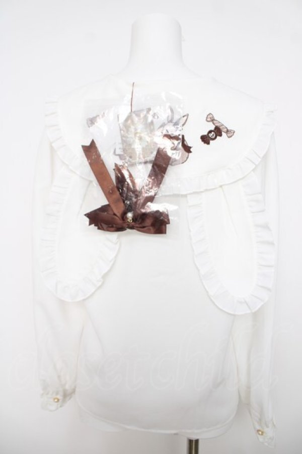 画像2: Amavel / Candy Rabbit ブラウス F ブラウン Y-26-04-01-081-CA-BL-SZ-ZY (2)