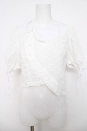 画像: lilLilly / アシンメトリーブラウス F ホワイト Y-26-04-01-084-LO-BL-SZ-ZY