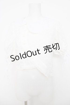 画像: lilLilly / アシンメトリーブラウス F ホワイト Y-26-04-01-084-LO-BL-SZ-ZY