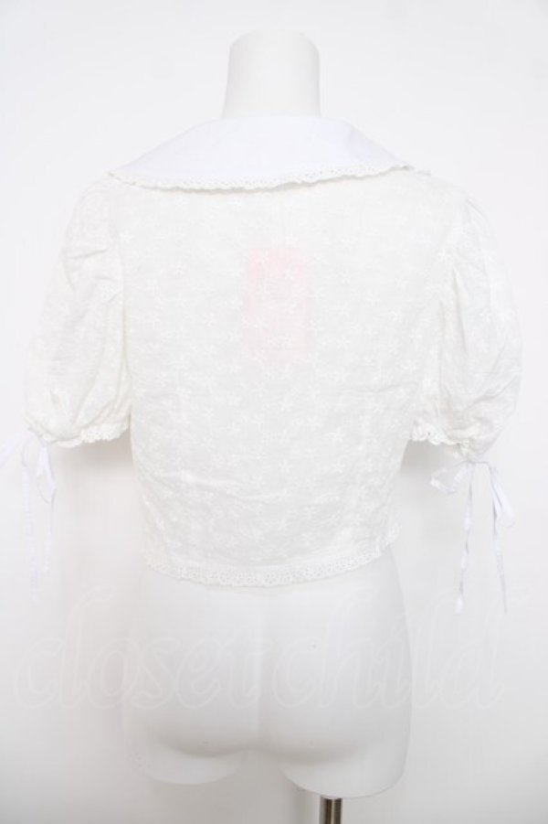 画像2: lilLilly / アシンメトリーブラウス F ホワイト Y-26-04-01-084-LO-BL-SZ-ZY (2)