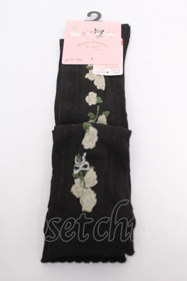 画像1: m petit by misako / AMOVKクロミハナ 23-25cm 中黒 Y-26-04-01-015-LO-ZA-SZ-ZY (1)