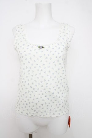 画像: Fi.n.t / ローズモチーフ付き小花柄タンクトップ F ラベンダー Y-26-04-01-088-CA-TO-SZ-ZY