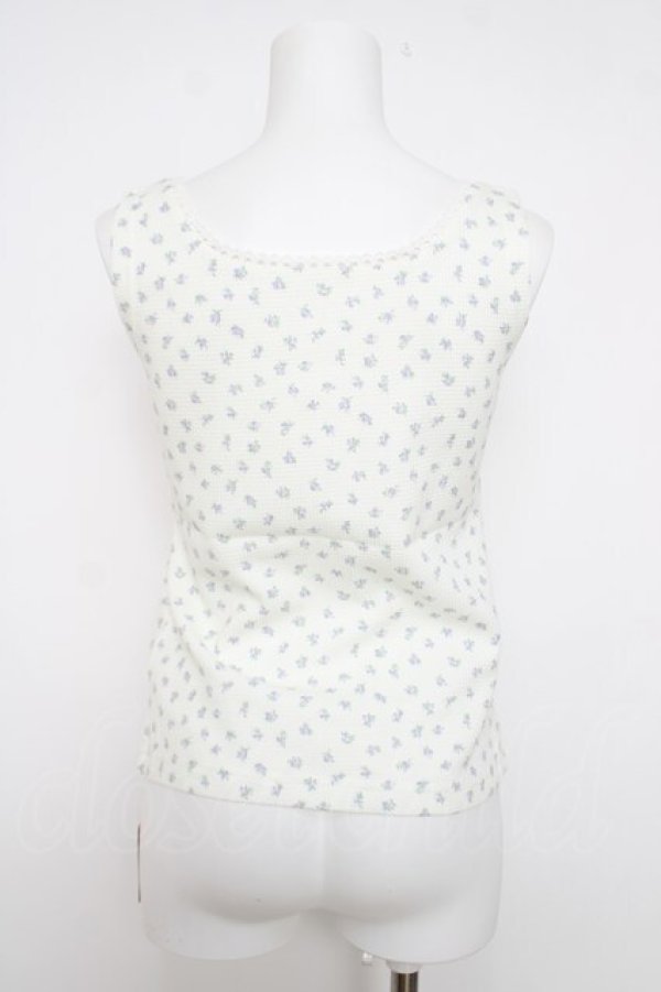 画像2: Fi.n.t / ローズモチーフ付き小花柄タンクトップ F ラベンダー Y-26-04-01-088-CA-TO-SZ-ZY (2)