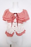 画像1: lilLilly / 【airi×Starry】フェアリーホイップブラウス F レッド Y-26-04-01-089-LO-BL-SZ-ZY (1)