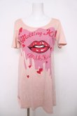 画像1: MILK / KISS KISS Long Tee  ヌードピンク Y-26-04-01-090-ML-TO-SZ-ZY (1)