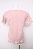 画像2: INGEBORG / ロゴpt半袖カットソー F ピンク Y-26-04-01-094-LO-TO-SZ-ZY (2)