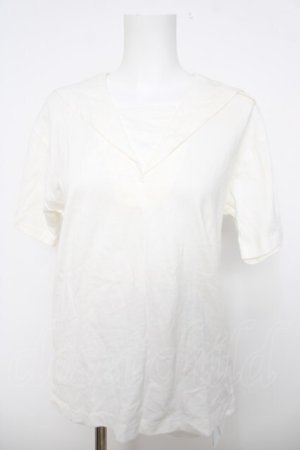 画像: PINK HOUSE / フルーツワッペン付きセーラープルオーバー F 白 Y-26-04-01-096-LO-TO-SZ-ZY