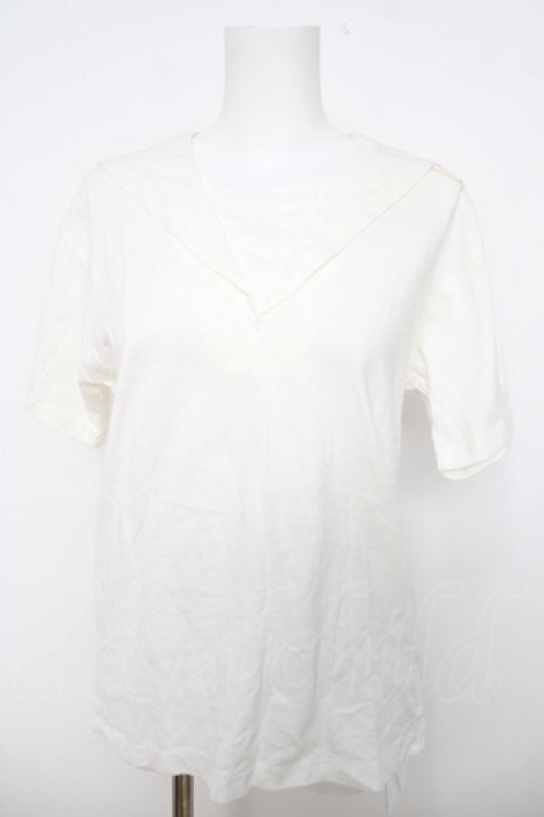 画像1: PINK HOUSE / フルーツワッペン付きセーラープルオーバー F 白 Y-26-04-01-096-LO-TO-SZ-ZY (1)