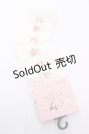 画像: m petit by misako / AMCSコギミュンレース 23-25cm 中白 Y-26-04-01-017-LO-ZA-SZ-ZY