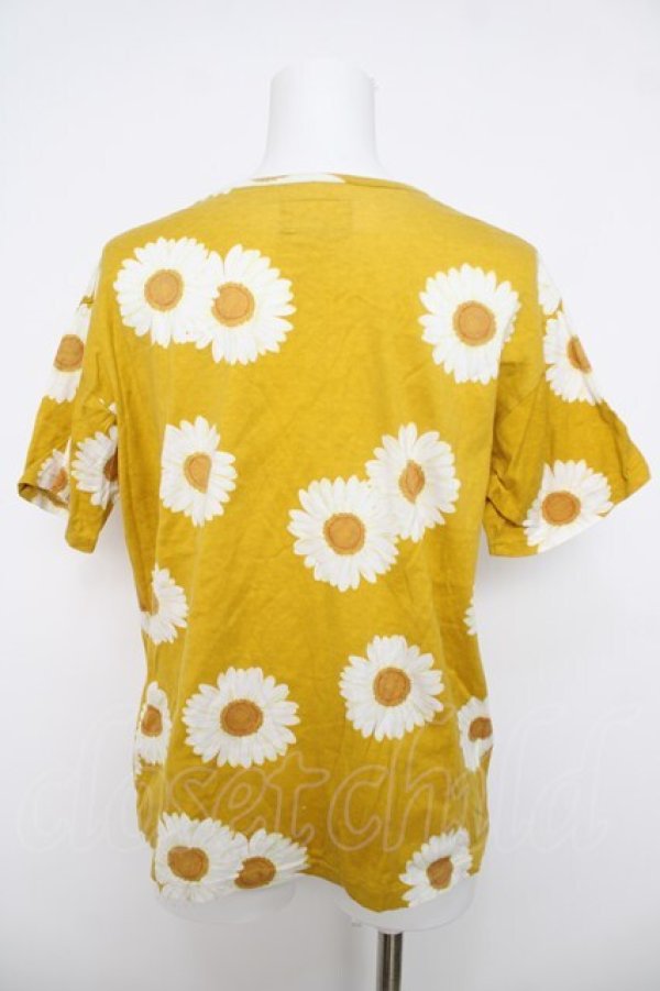 画像2: PINK HOUSE / ひまわり柄Tシャツ F イエロー Y-26-04-01-097-LO-TO-SZ-ZY (2)