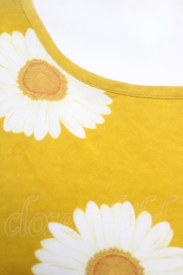 画像3: PINK HOUSE / ひまわり柄Tシャツ F イエロー Y-26-04-01-097-LO-TO-SZ-ZY (3)