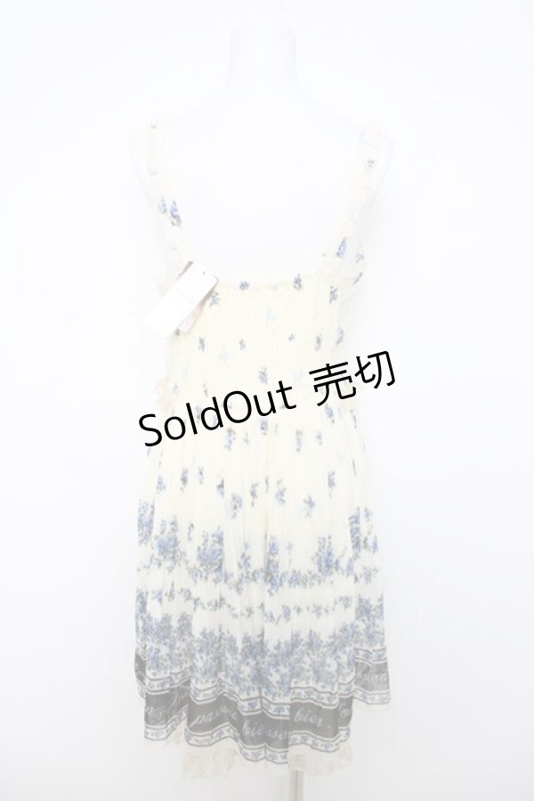 画像2: axes femme / ローズメッセージパネル柄ワンピース  生成り Y-26-04-01-113-AX-OP-SZ-ZY (2)