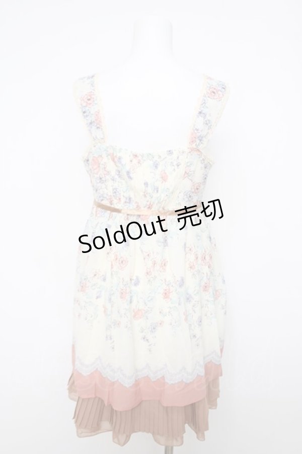 画像2: axes femme / ローズ柄チュニック  生成り Y-26-04-01-116-AX-OP-SZ-ZY (2)