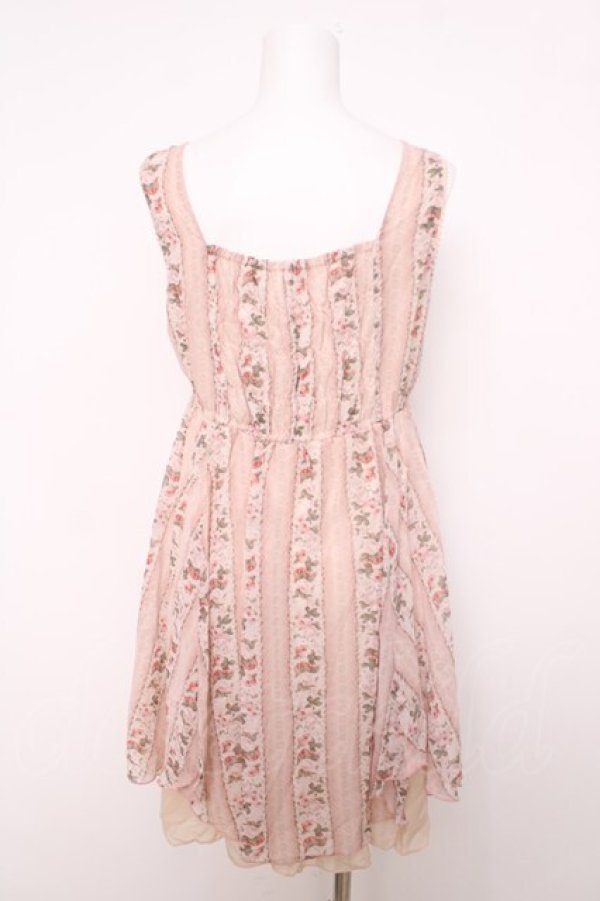 画像2: axes femme / ストライプバライレヘムチュニ M 淡ピンク Y-26-04-01-119-AX-OP-SZ-ZY (2)