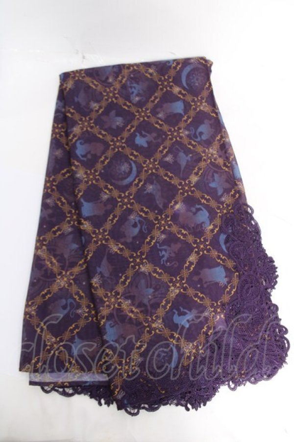 画像1: axes femme / アラジン/大判ストール  パープル Y-26-04-01-023-AX-ZA-SZ-ZY (1)