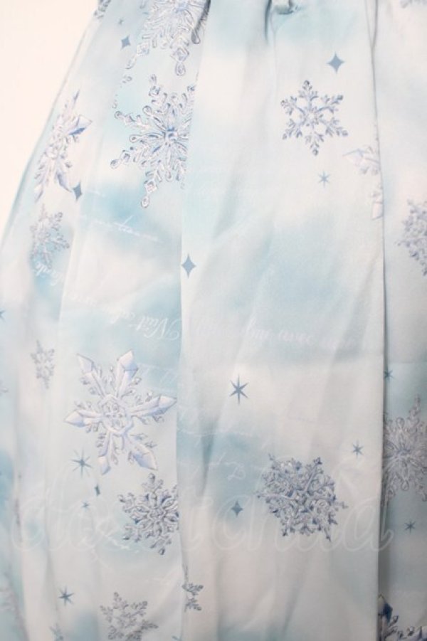 画像3: axes femme / トゥインクルスノー柄ワンピース F サックス Y-26-04-01-121-AX-OP-SZ-ZY (3)