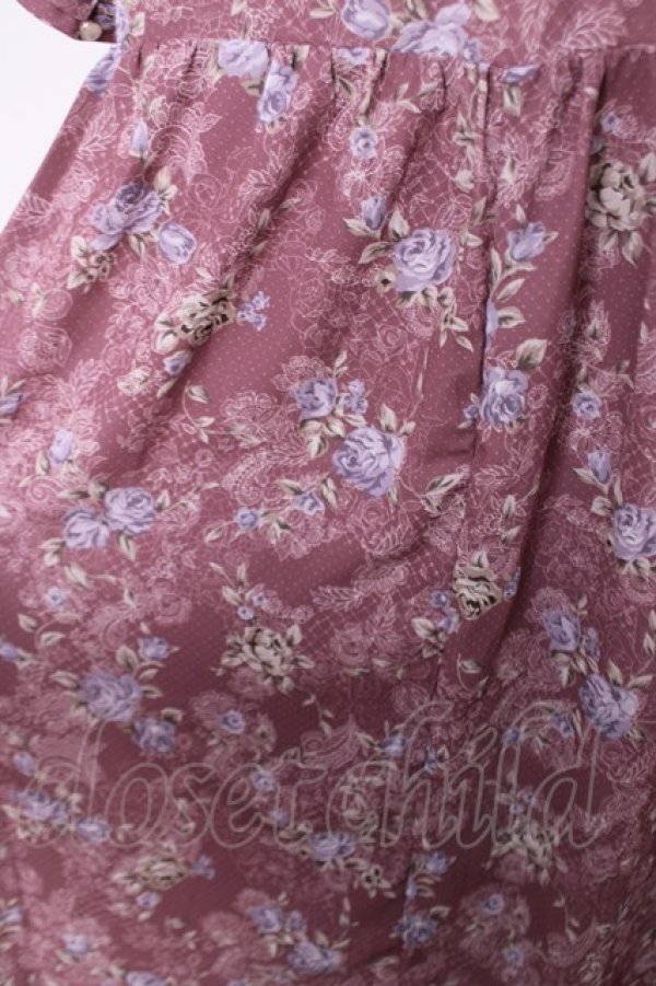 画像3: axes femme / ローズレース柄ボータイワンピース F ピンク Y-26-04-01-127-AX-OP-SZ-ZY (3)