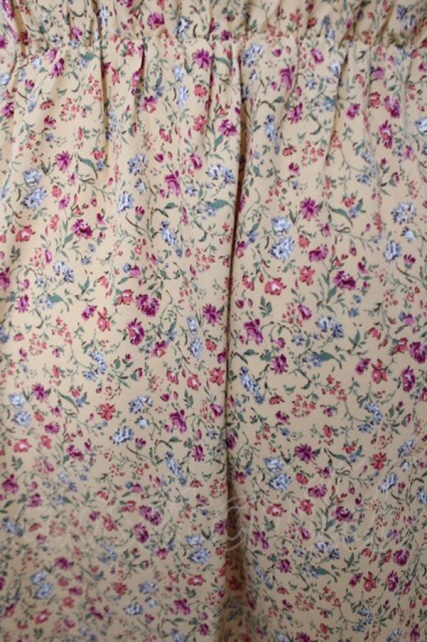 画像3: axes femme POETIQUE / 半袖リボンタイ花柄ワンピース M イエロー Y-26-04-01-131-AX-OP-SZ-ZY (3)