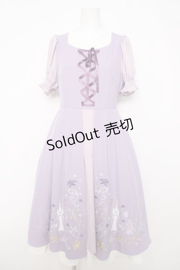 画像1: axes femme / 塔の上のラプンツェル/ワンピース F ラベンダー Y-26-04-01-134-AX-OP-SZ-ZY (1)