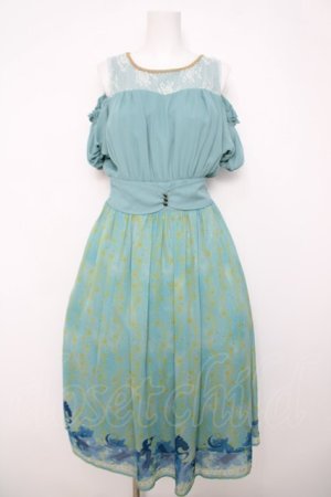 画像: axes femme POETIQUE / ディズニーアラジン/ワンピース M グリーン Y-26-04-01-136-AX-OP-SZ-ZY