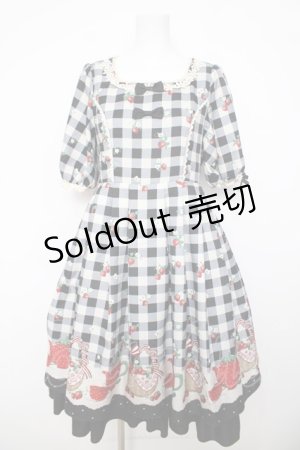 画像: axes femme kawaii / ベリーズピクニックワンピース  黒 Y-26-04-01-139-AX-OP-SZ-ZY