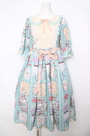 画像: axes femme kawaii / ティティ×ベアファミリーワンピース  ミント Y-26-04-01-140-AX-OP-SZ-ZY